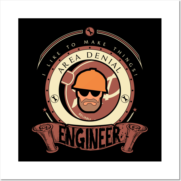 Engineer - Red Team Wall Art by FlashRepublic